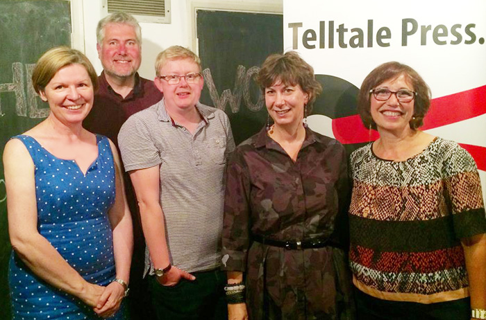 Robin Houghton, Peter Kenny, Sarah Barnsley, Tamar Yoseloff & Sue Rose, Telltale Poets & Friends, Poetry Cafe June 2015